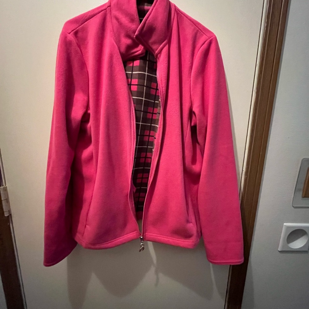 Avon Pink Teddy Jacket Cozy and Eye-Catching